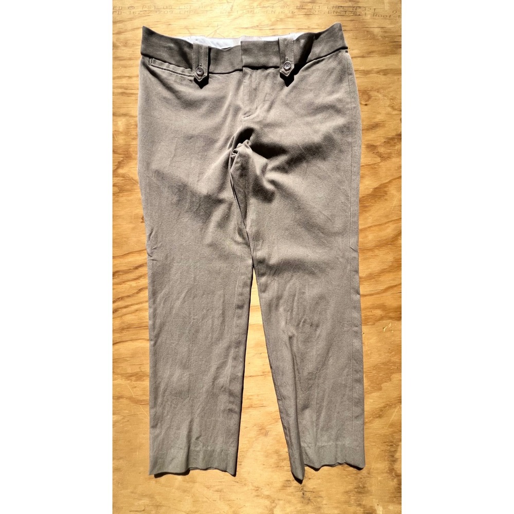Banana Republic Martin Fit Dress Pants Brown Taupe Straight Leg Trousers Size 8